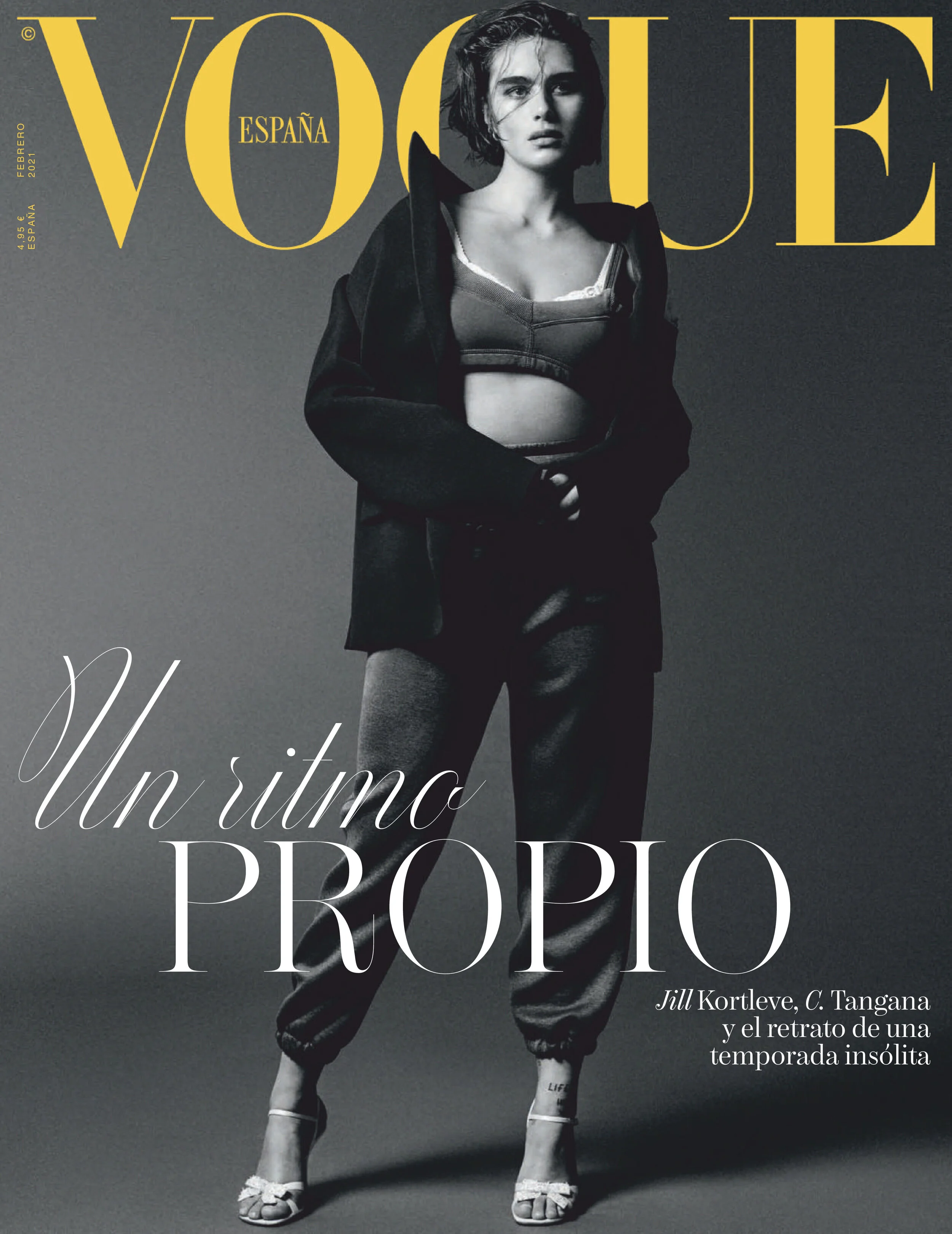 Jill Kortleve Covers Vogue Spain February by Giampaolo Sgura